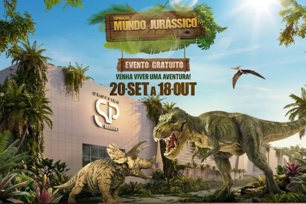 exposição mundo jurássico