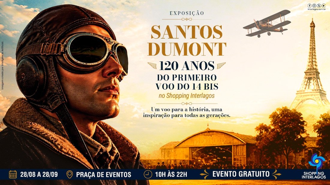 Exposição Santos Dumont SP: 14-Bis no Interlagos